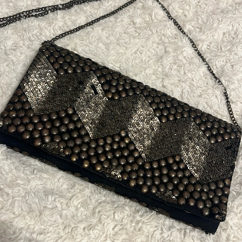🎉Beaded and sequined Ecote Clutch! Retail $295